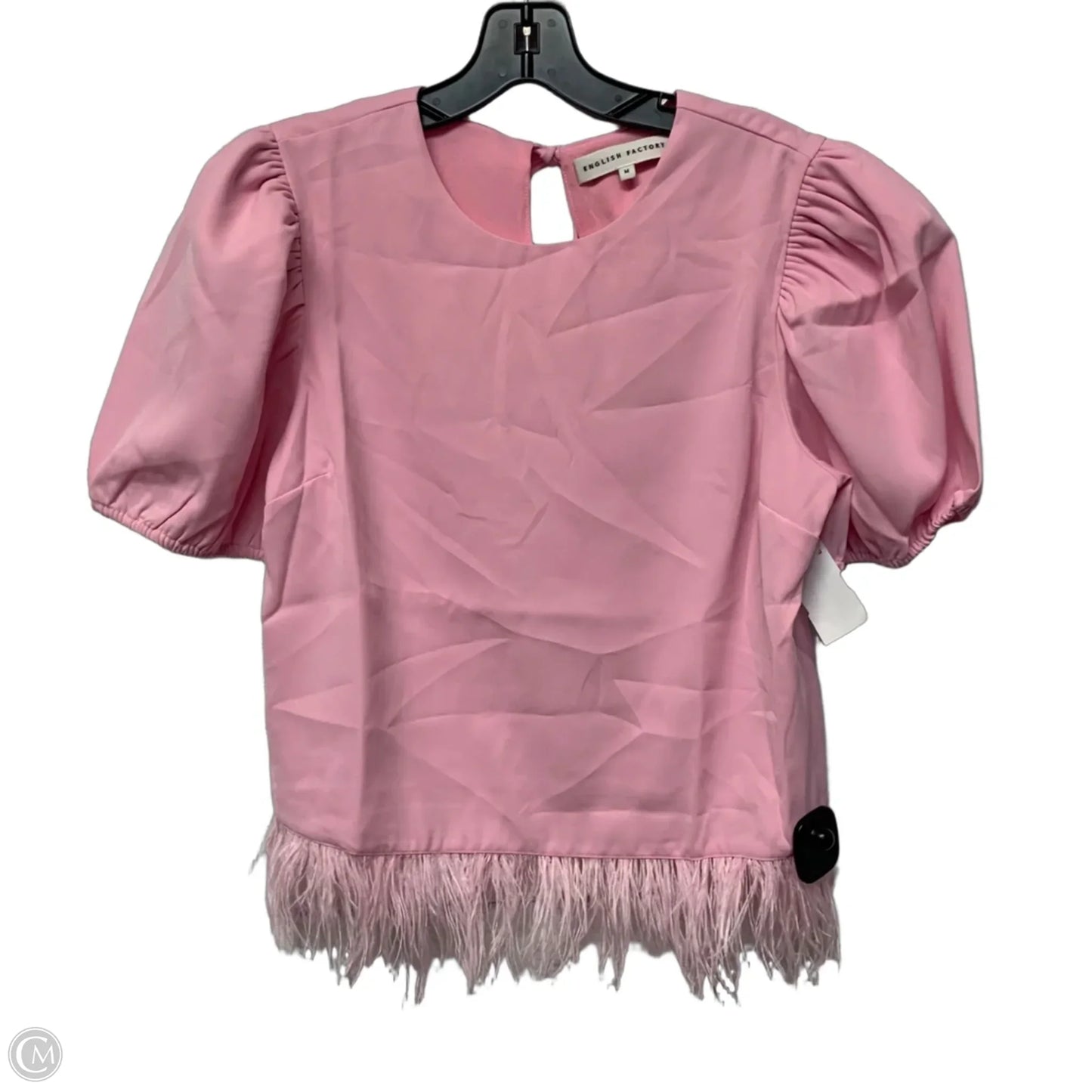 Top Short Sleeve By English Factory In Pink, Size: M