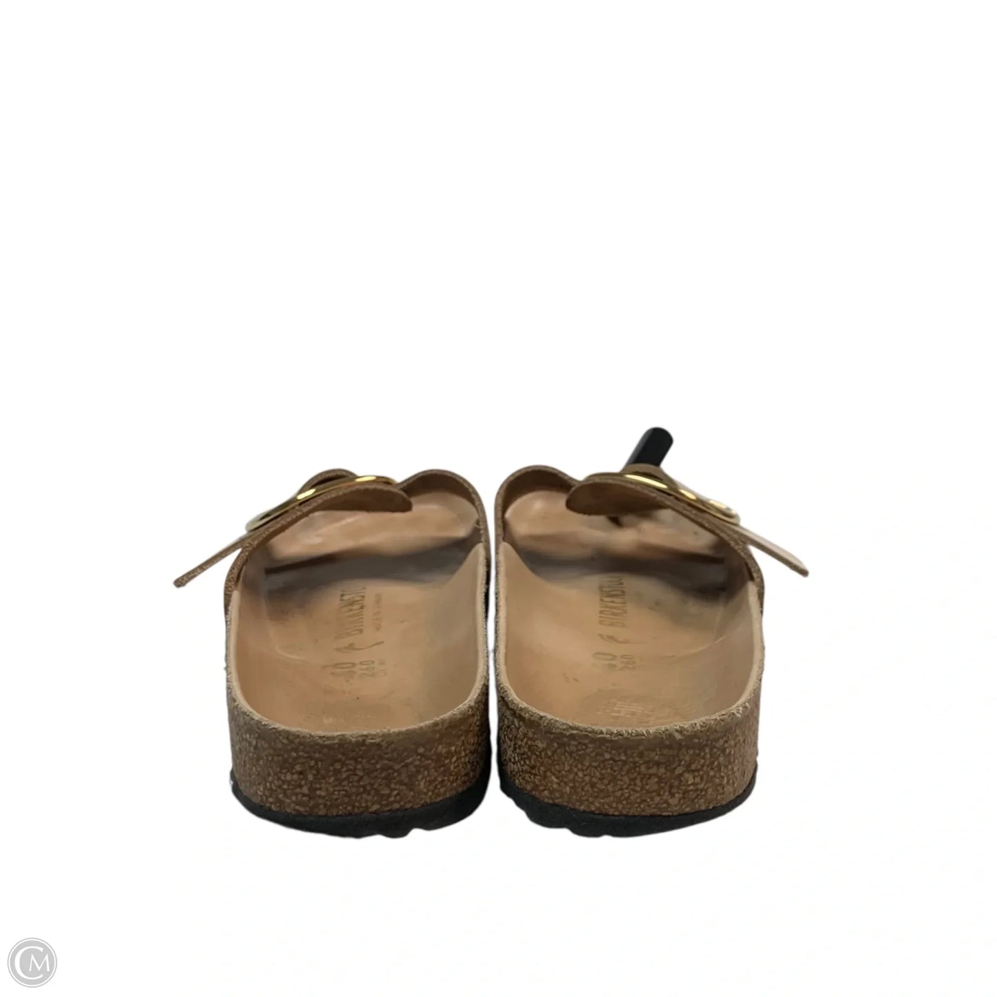 Sandals Flats By Birkenstock In Beige, Size: 9