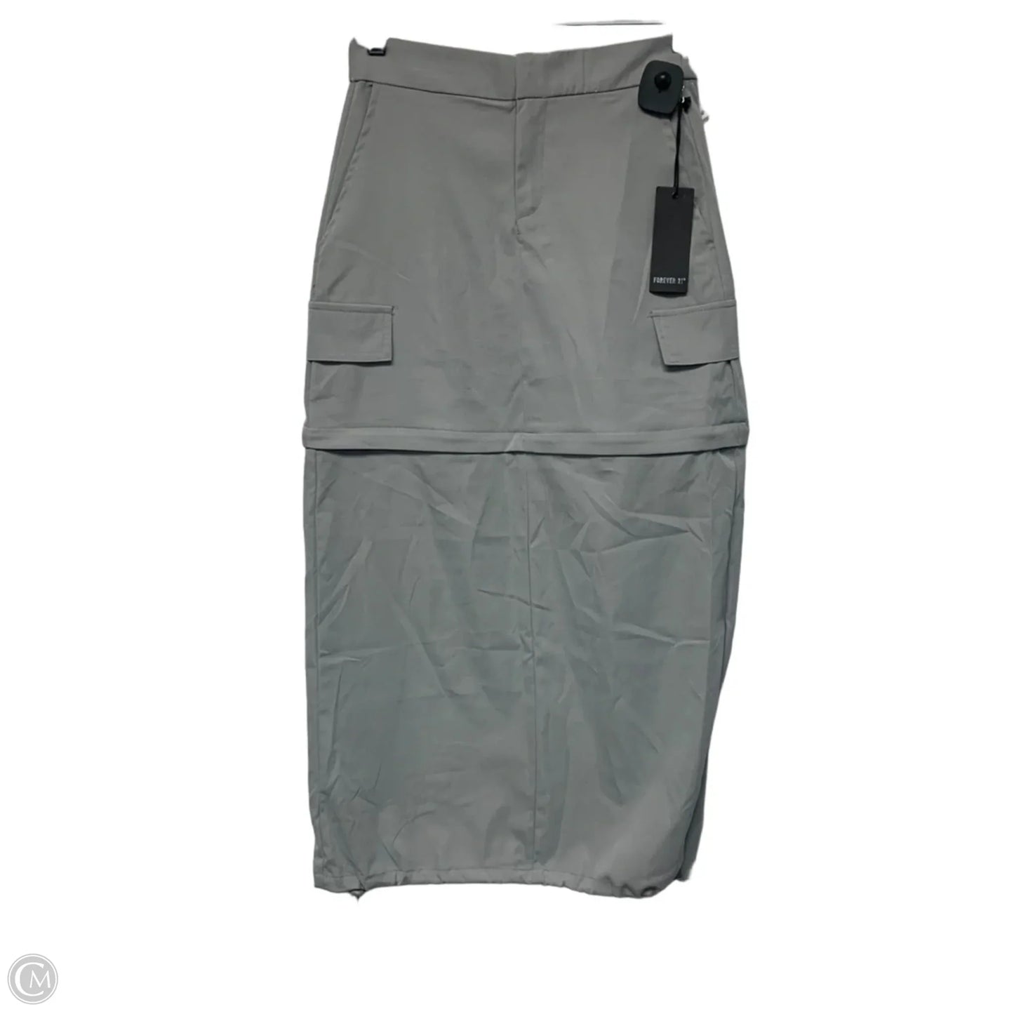 Skirt Maxi By Forever 21 In Grey, Size: Xs