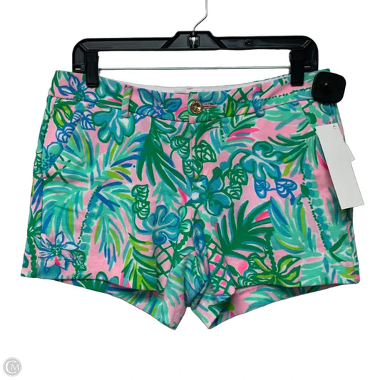 Shorts Designer By Lilly Pulitzer In Green & Pink, Size: 8