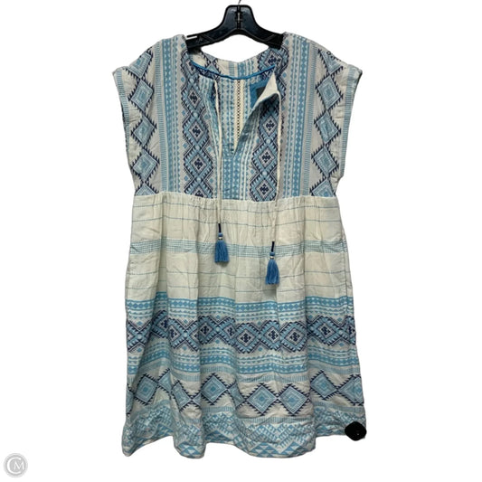 Dress Casual Short By Anthropologie In Blue & White, Size: S