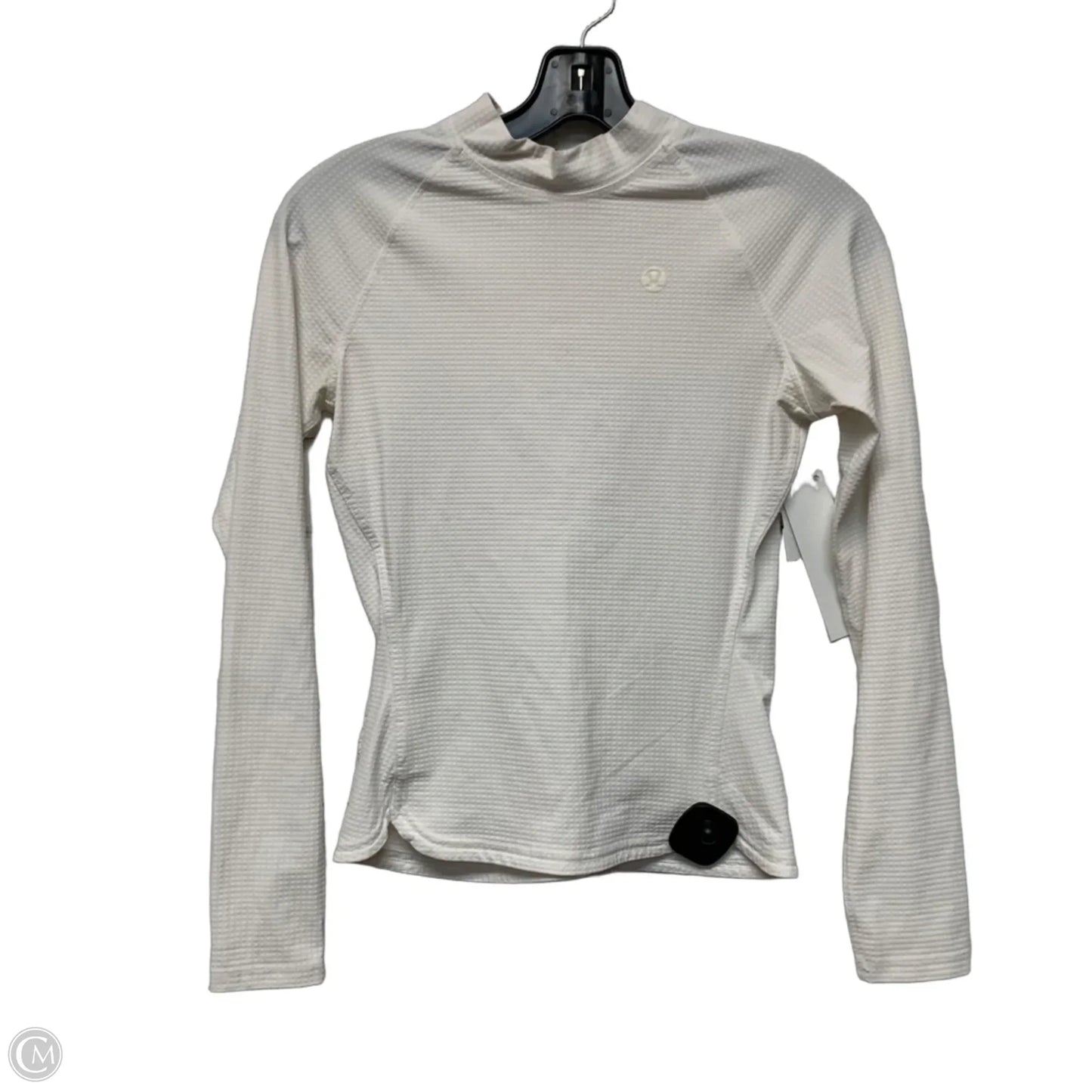 Athletic Top Long Sleeve Crewneck By Lululemon In White, Size: Xs
