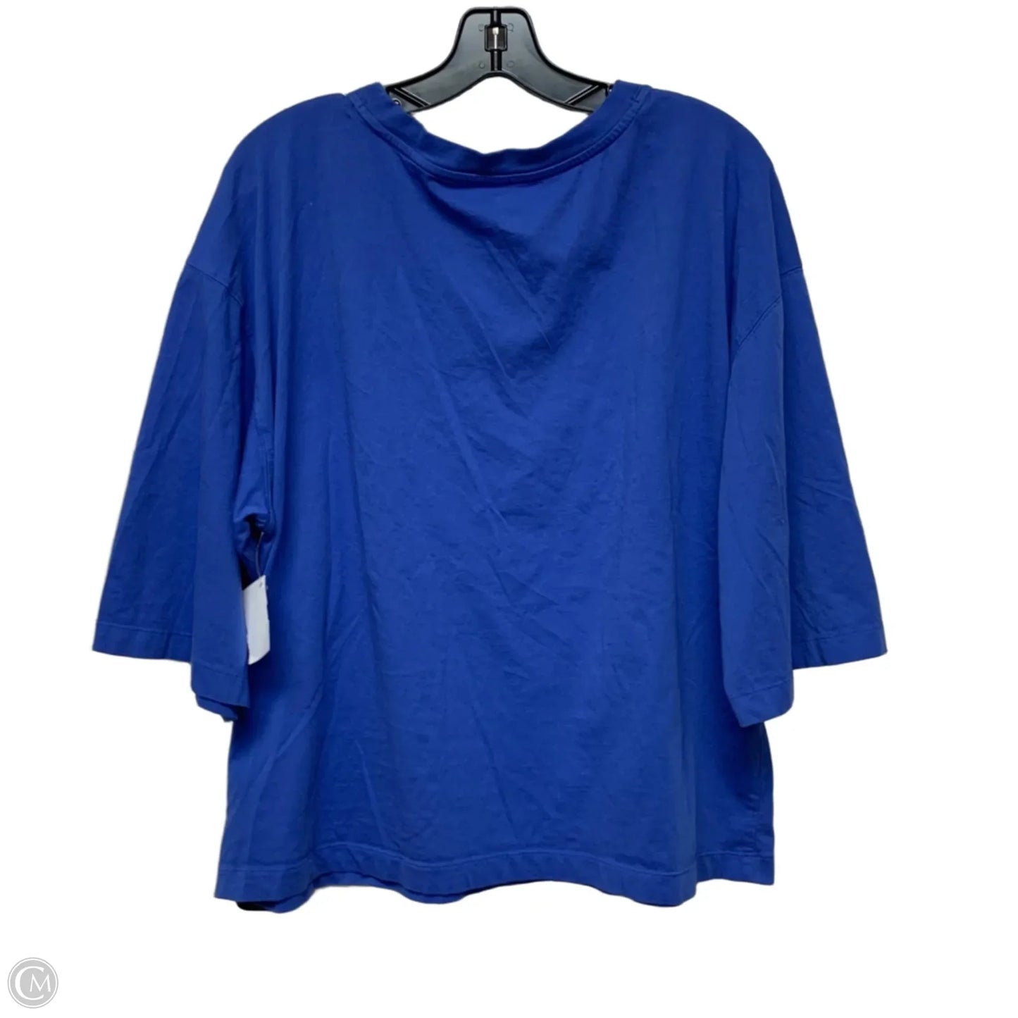 Top Short Sleeve Basic By Maeve In Blue, Size: M
