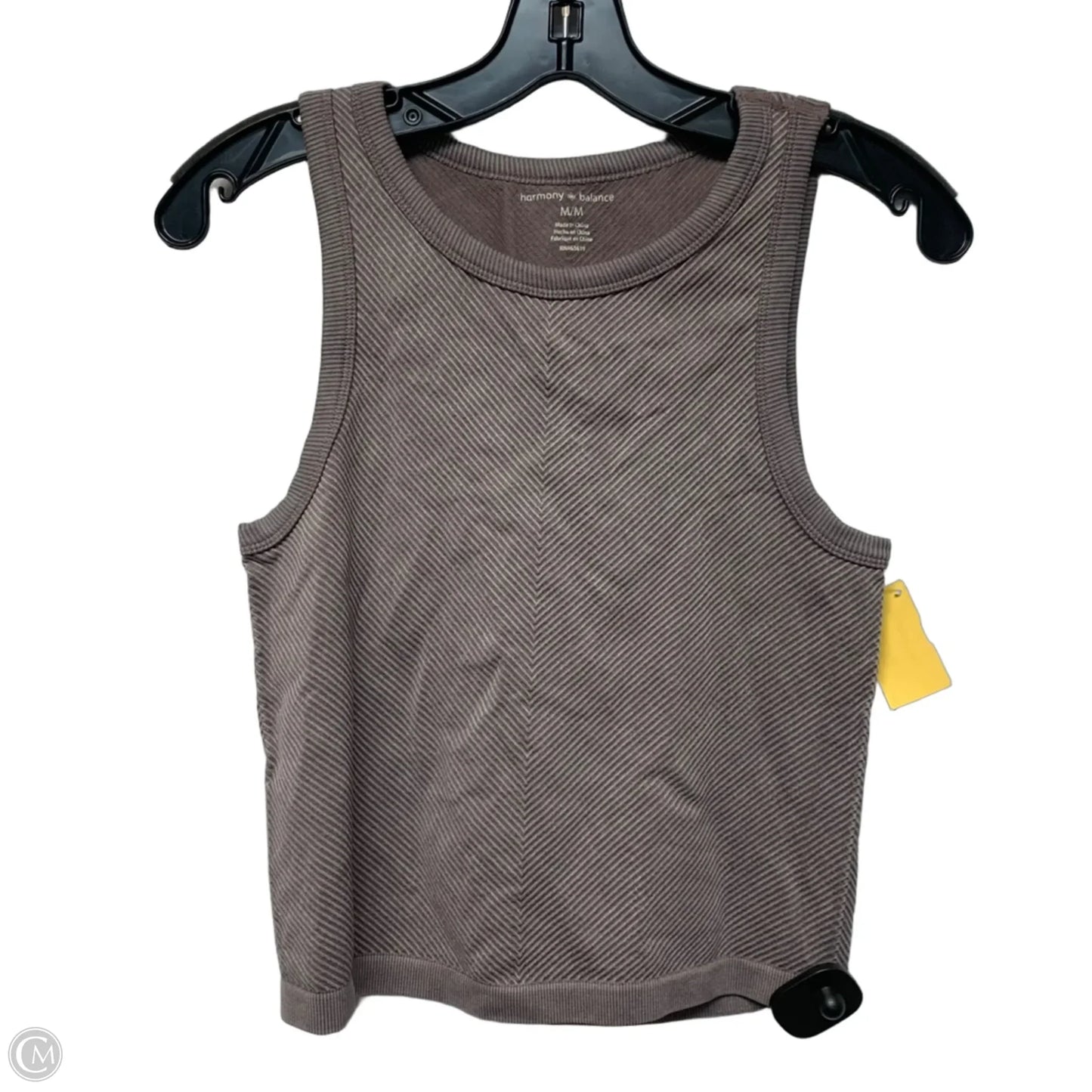 Athletic Tank Top By Harmony Balance In Brown, Size: M