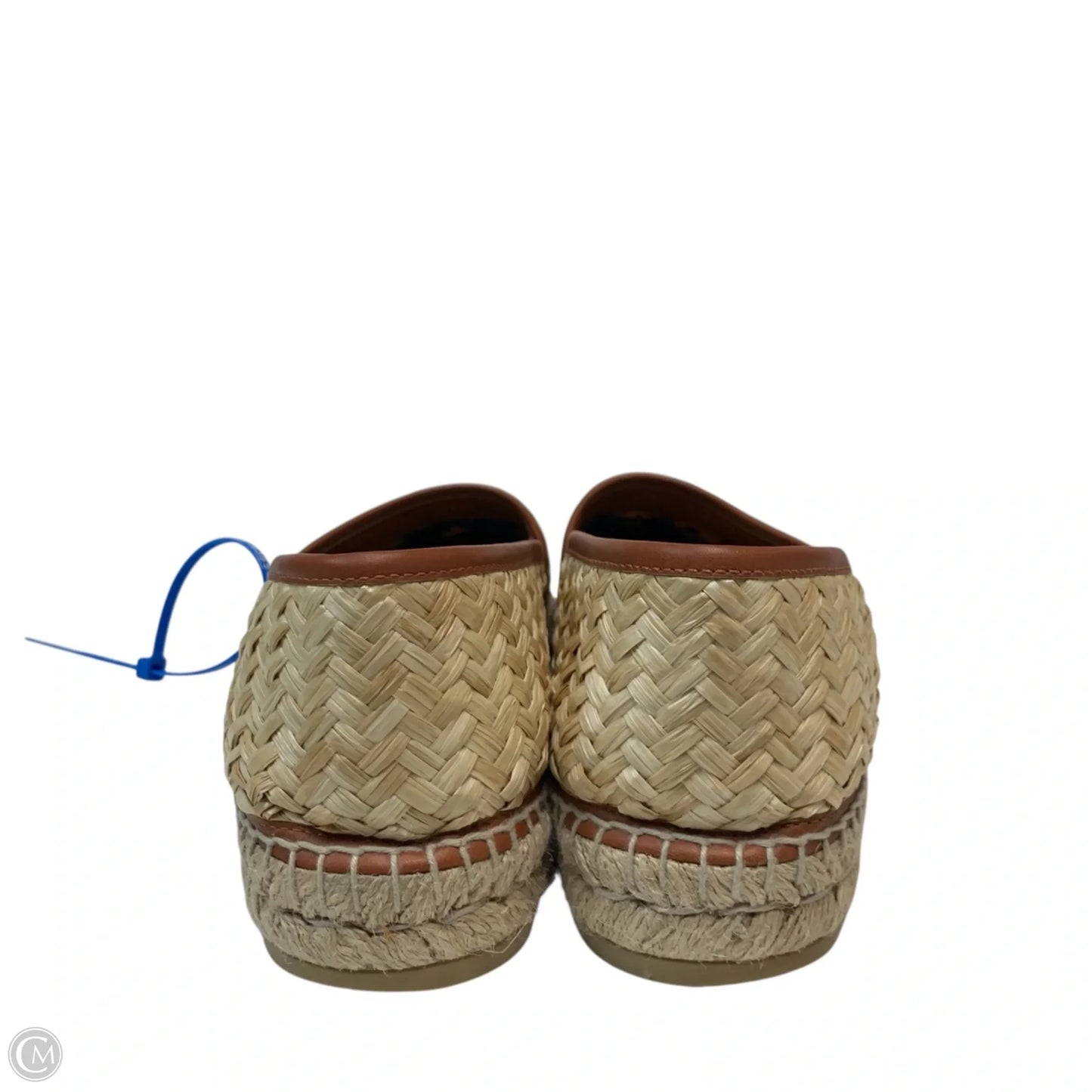 Shoes Luxury Designer By Gucci In Brown & Tan, Size: 8.5