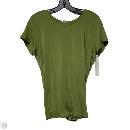 Athletic Top Short Sleeve By Lululemon In Green, Size: M