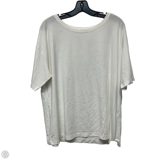 Top Short Sleeve Basic By J. Jill In White, Size: Xl