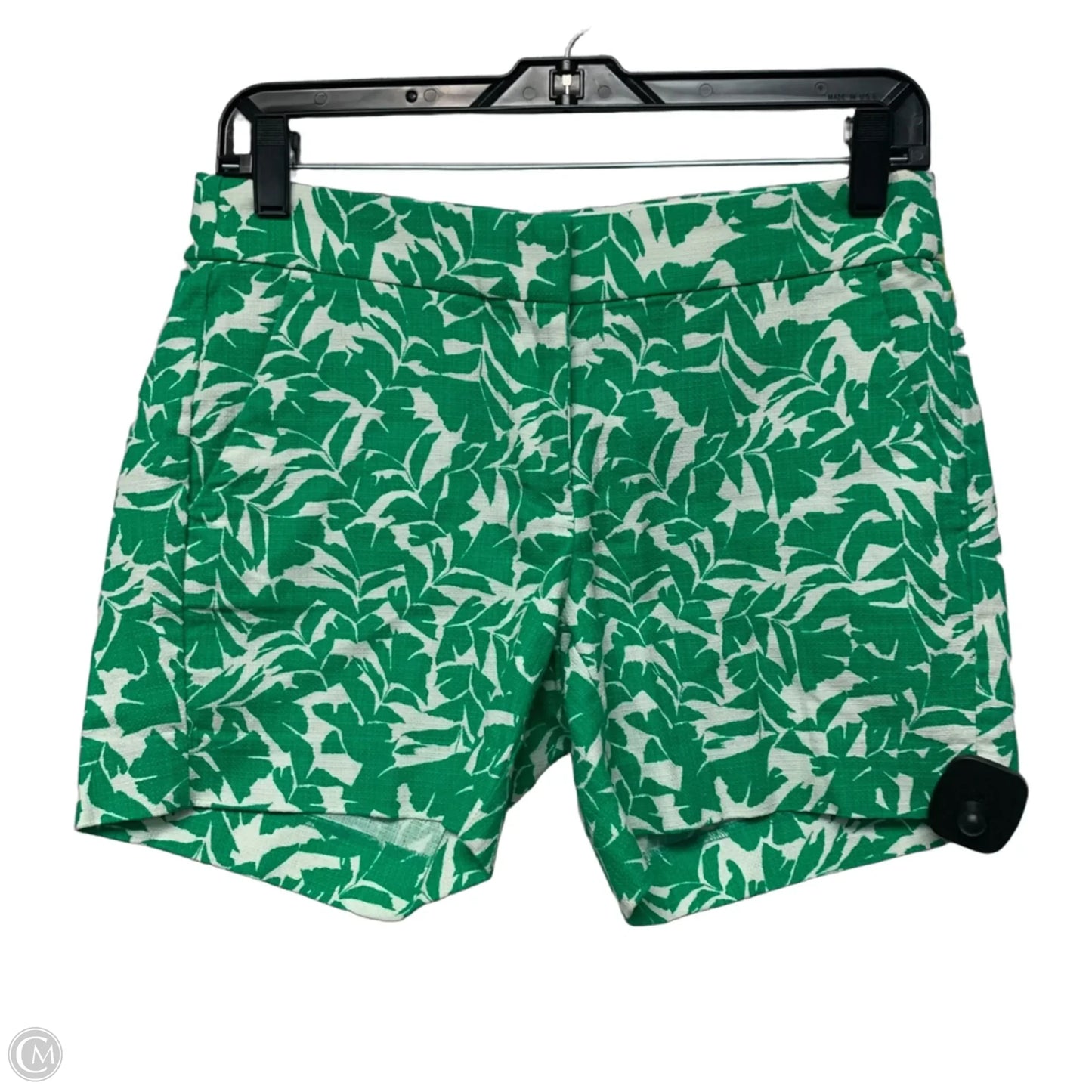 Shorts By J. Crew In Green & White, Size: 0