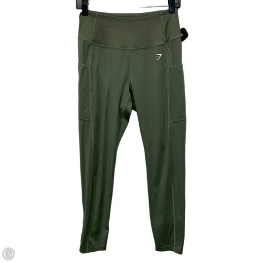 Athletic Leggings By Gym Shark In Green, Size: L