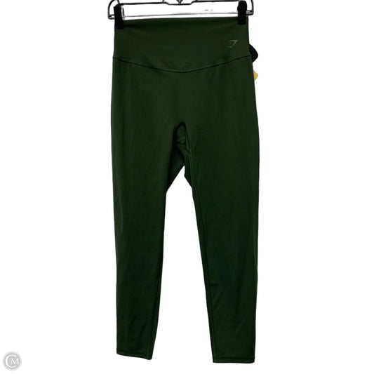 Athletic Leggings By Gym Shark In Green, Size: L