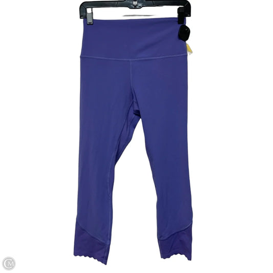 Athletic Leggings Capris By Lululemon In Purple, Size: M