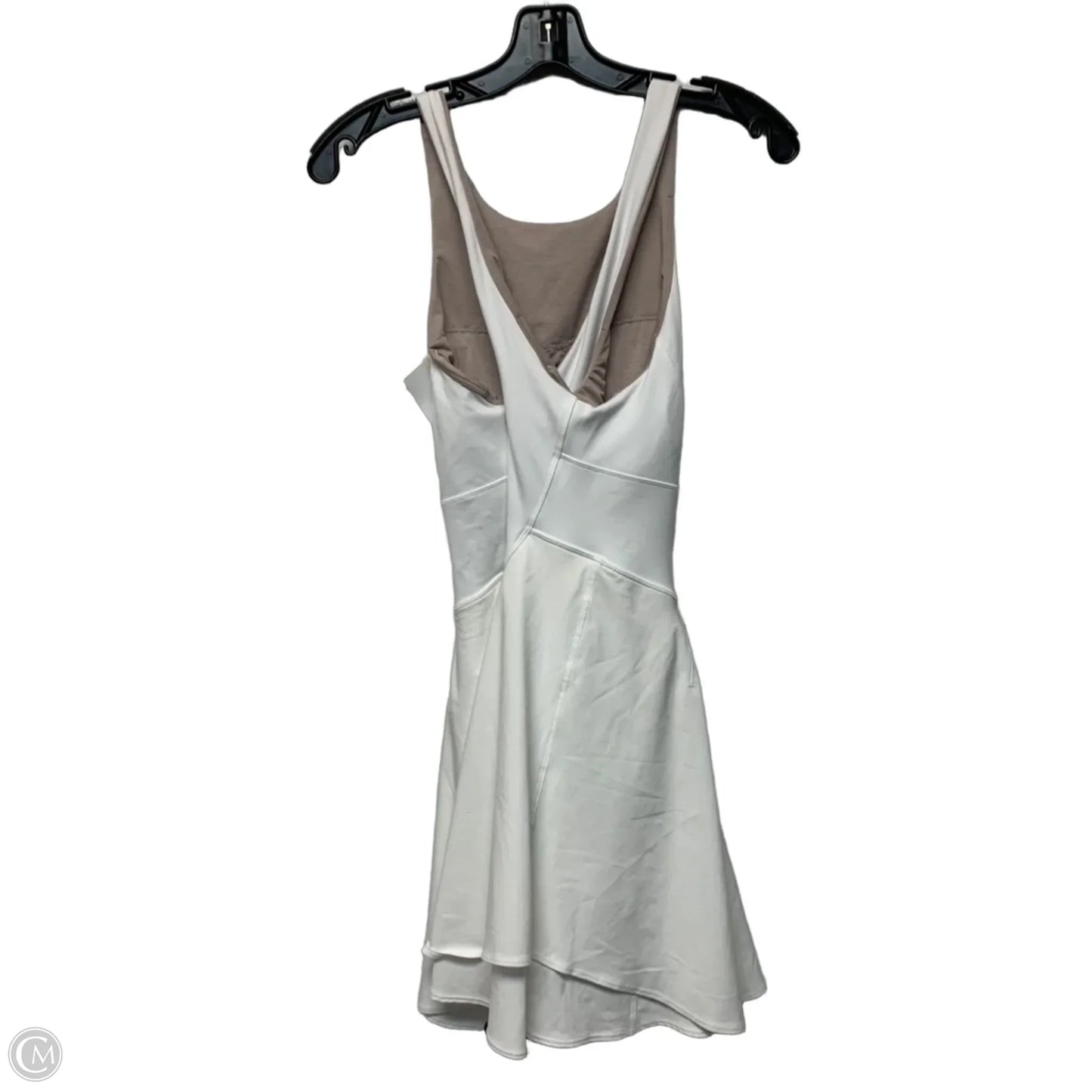 Athletic Dress By Lululemon In Tan & White, Size: M