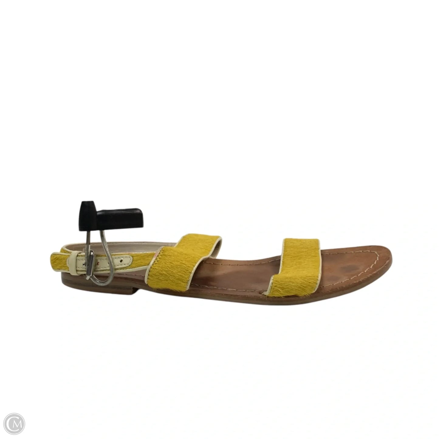 Sandals Flats By Boden In Yellow, Size: 6.5