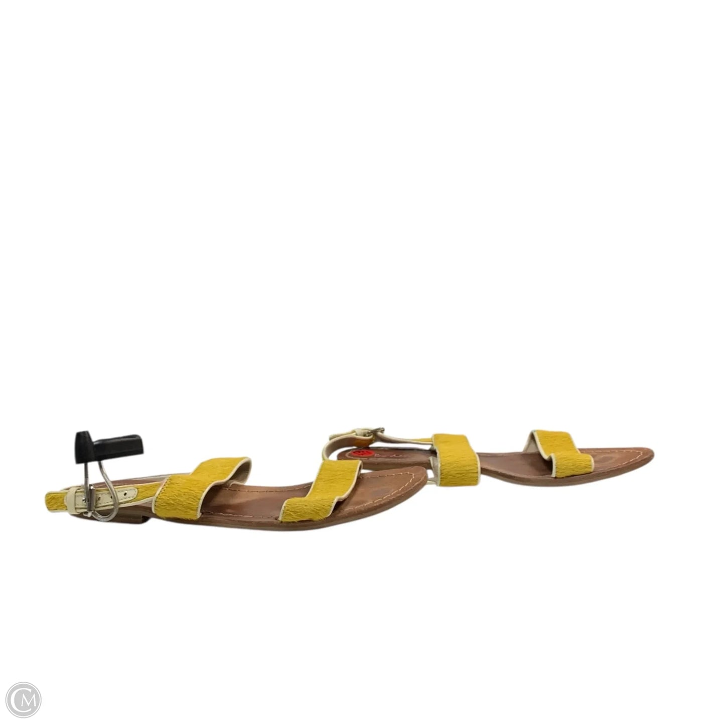 Sandals Flats By Boden In Yellow, Size: 6.5