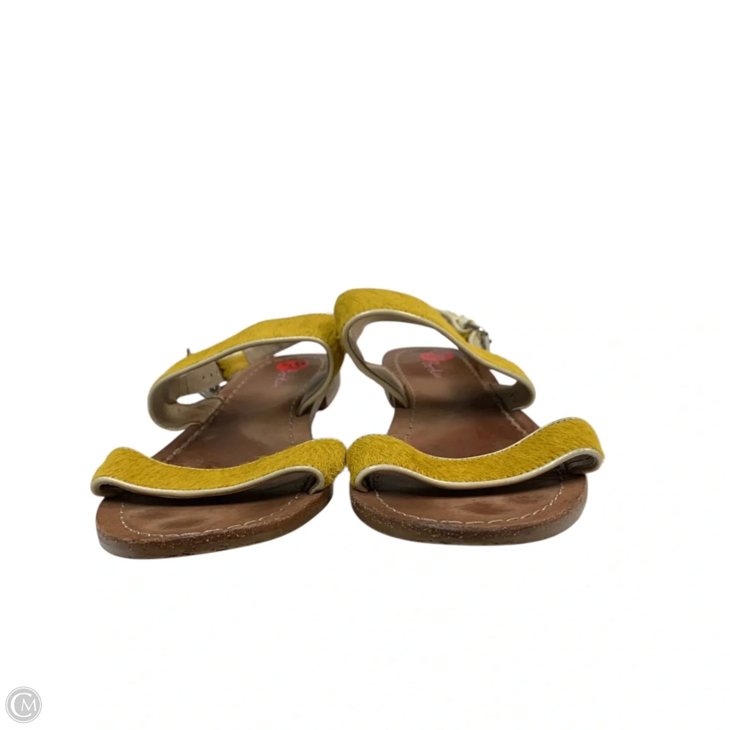 Sandals Flats By Boden In Yellow, Size: 6.5