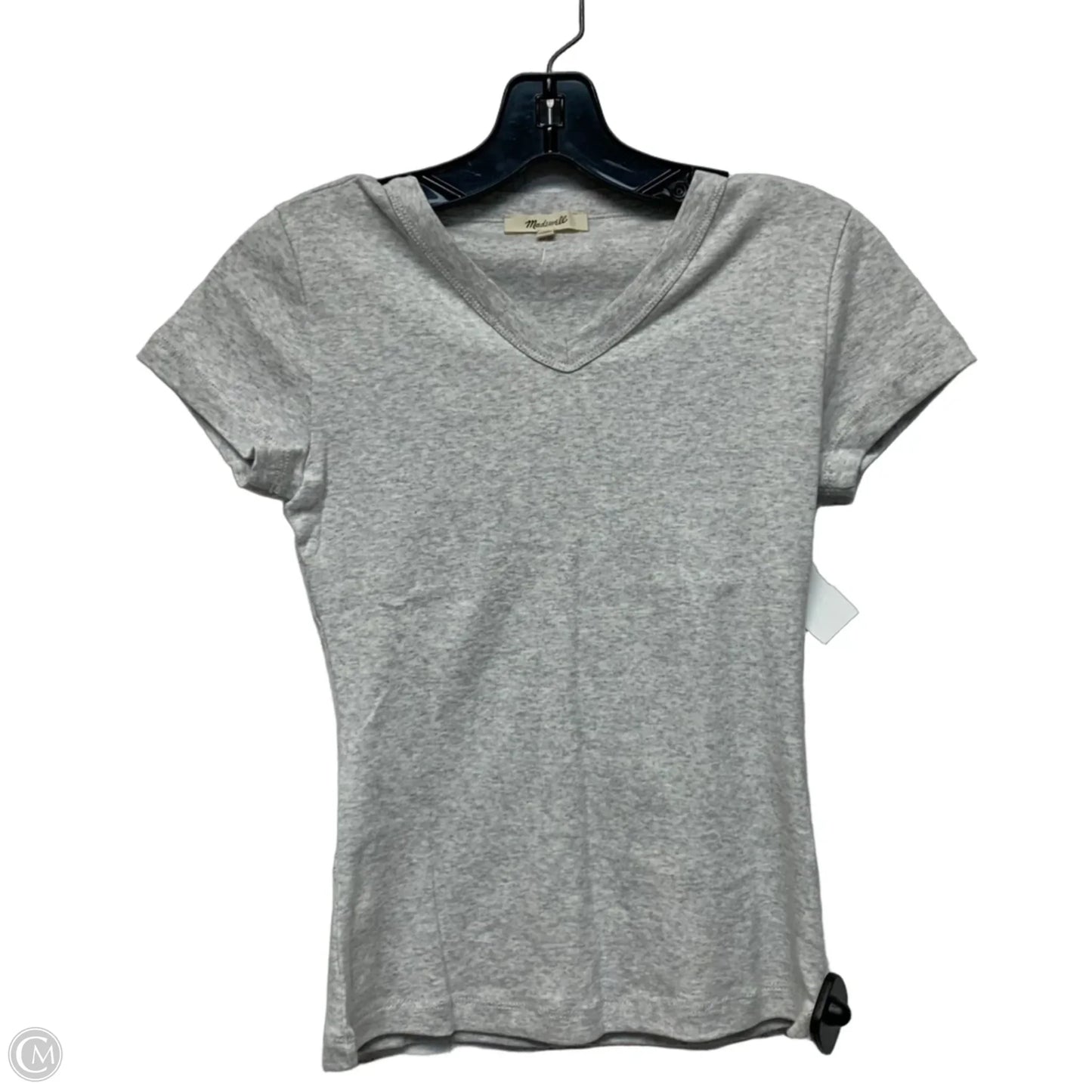 Top Short Sleeve Basic By Madewell In Grey, Size: Xs