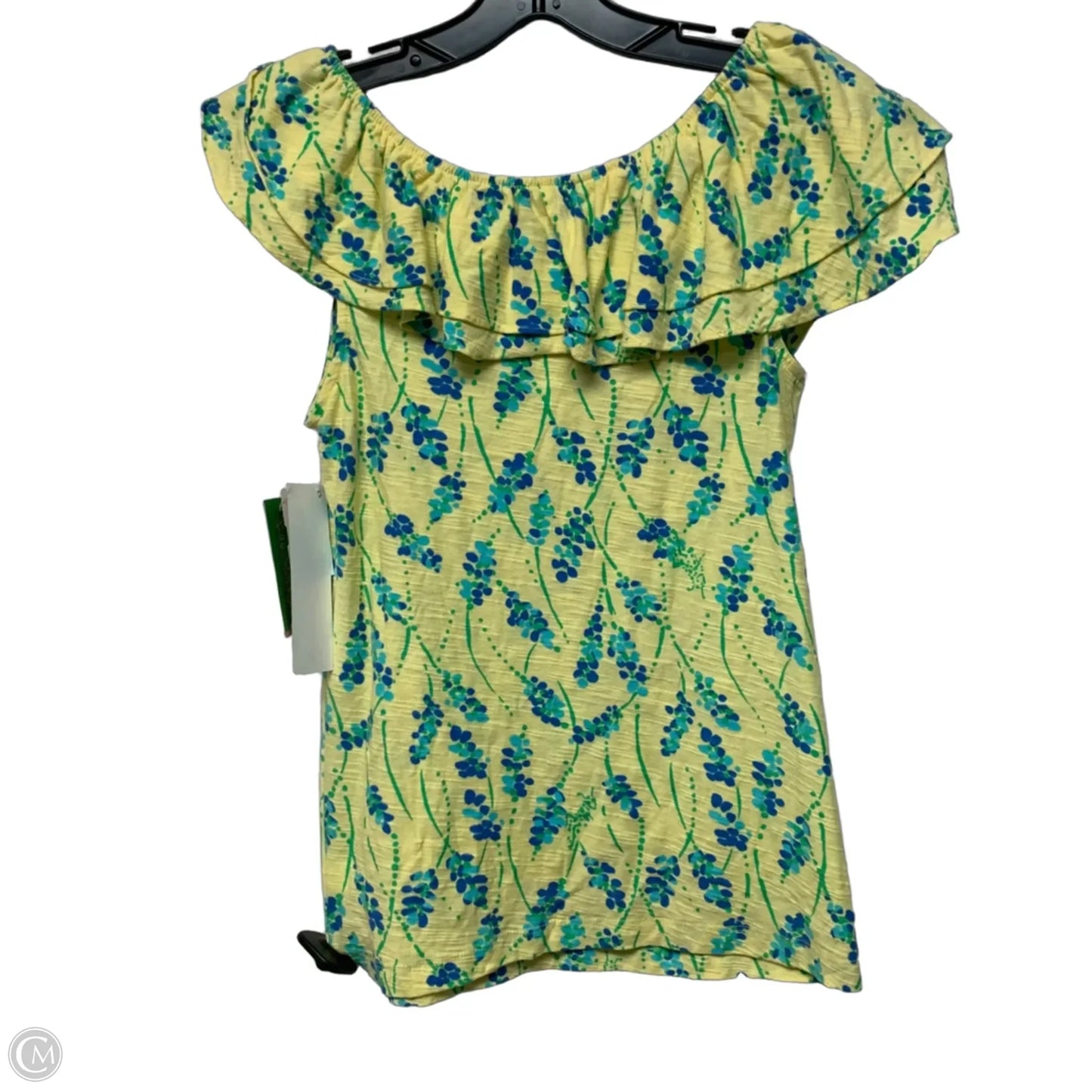 Top Sleeveless Designer By Lilly Pulitzer In Yellow, Size: Xs