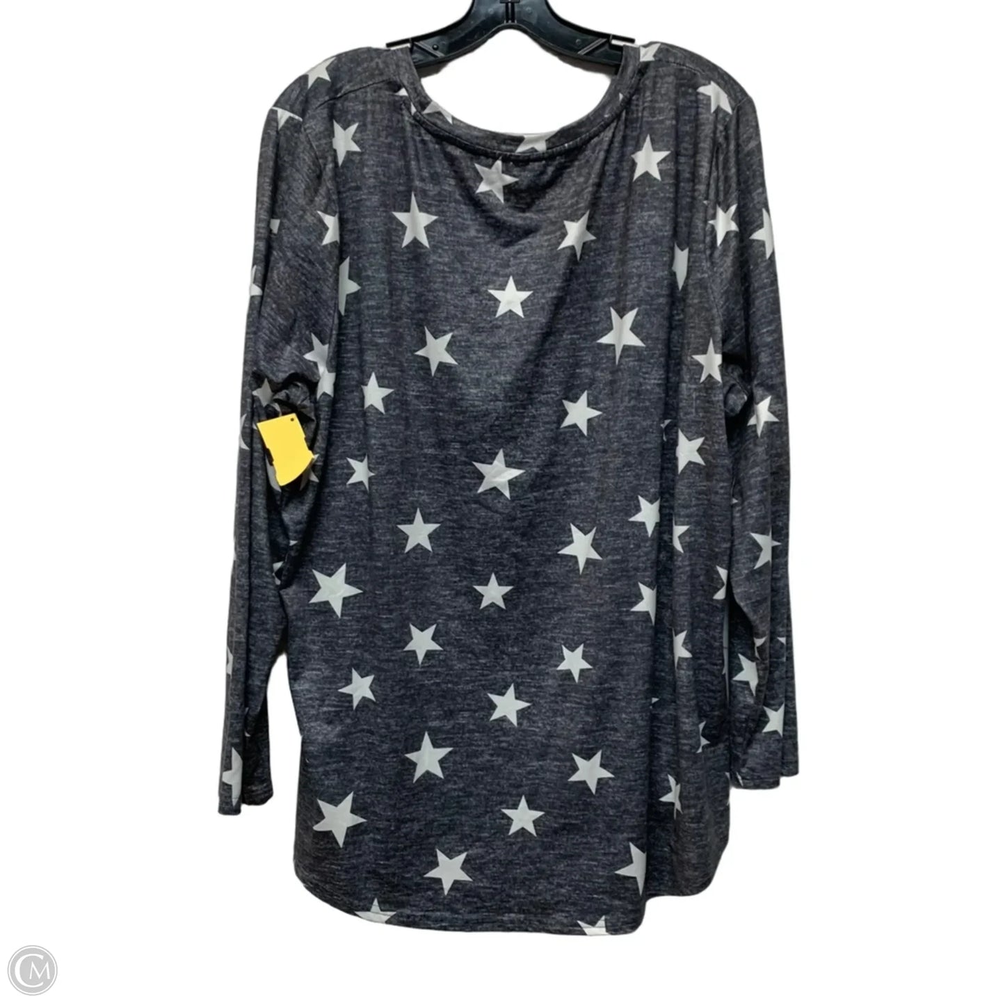 Top Long Sleeve In Grey, Size: 2x