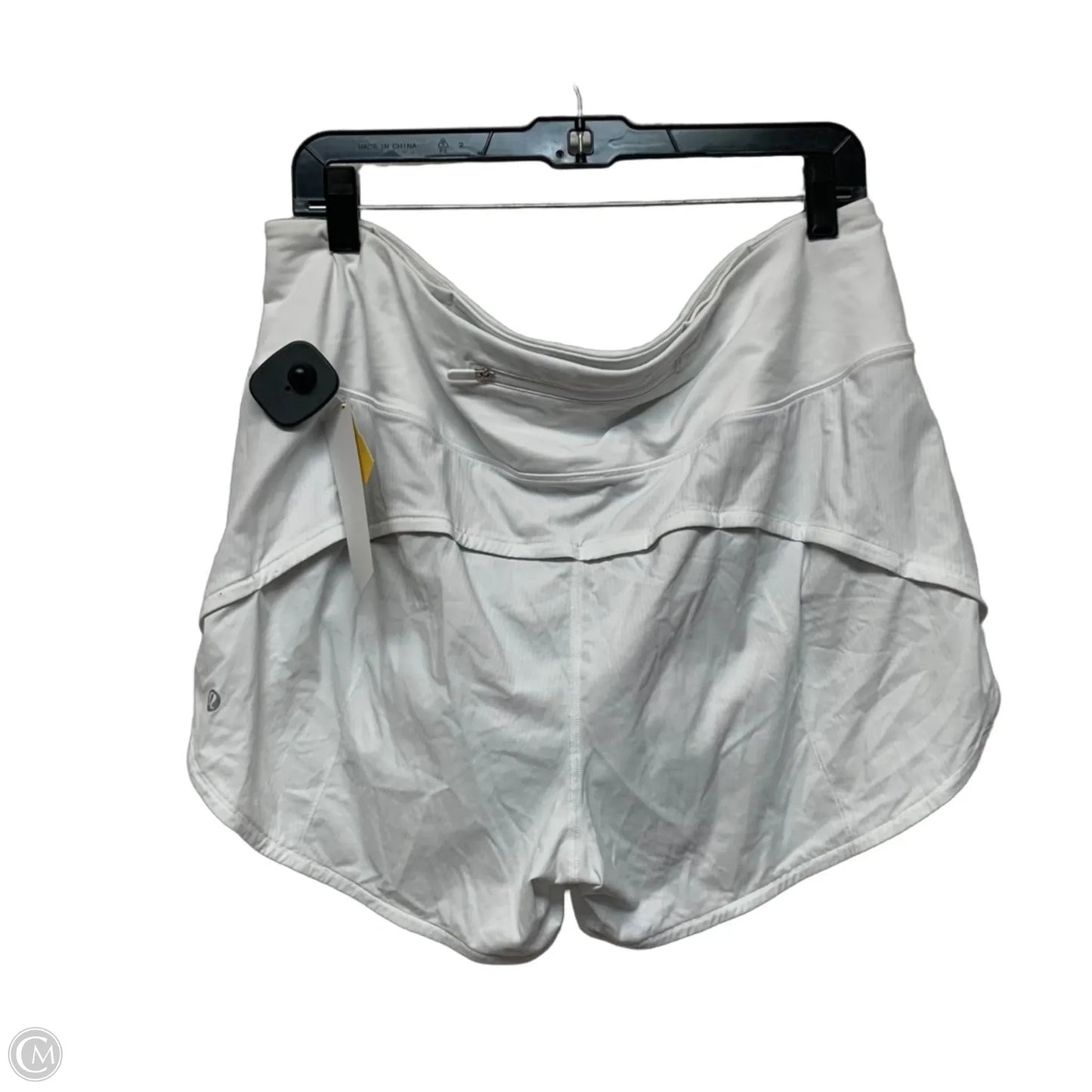 Athletic Shorts By Lululemon In White, Size: L