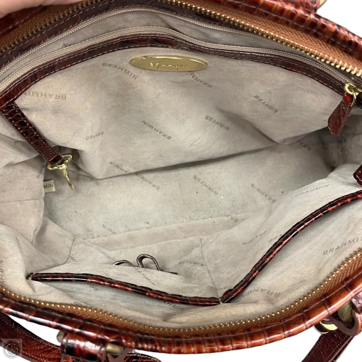 Handbag Designer By Brahmin, Size: Medium