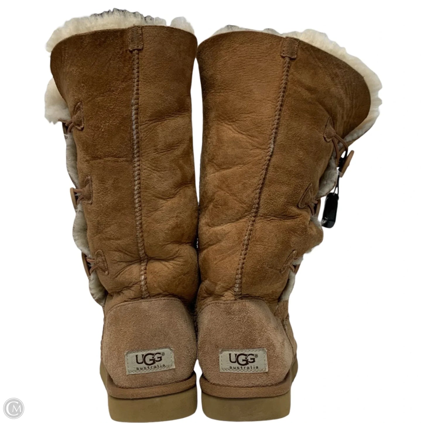 Boots Designer By Ugg In Brown, Size: 8