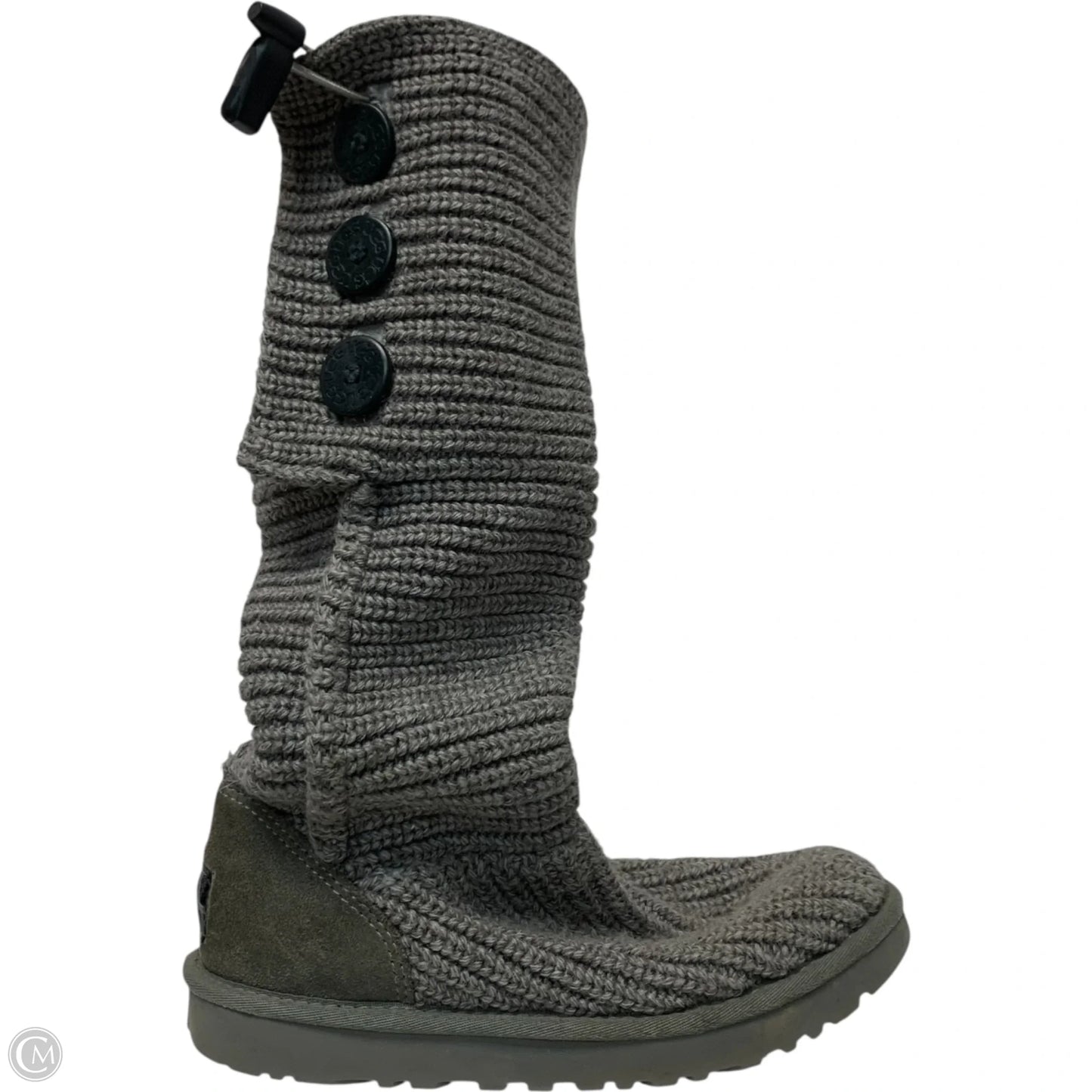 Boots Designer By Ugg In Grey, Size: 8