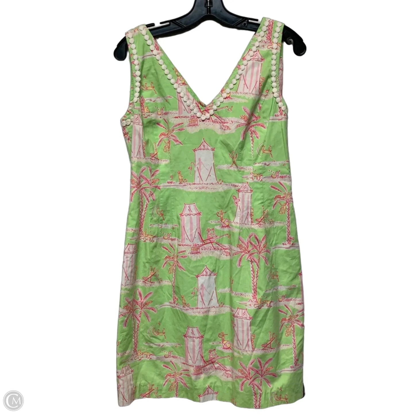 Dress Designer By Lilly Pulitzer In Green & Pink, Size: M