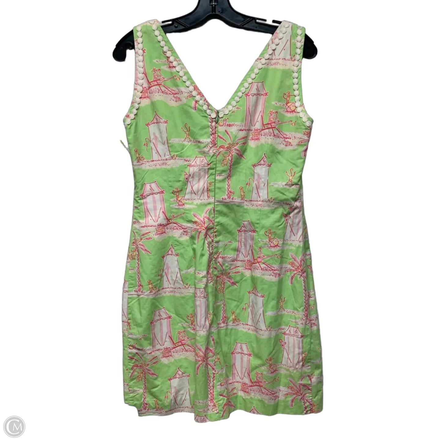 Dress Designer By Lilly Pulitzer In Green & Pink, Size: M