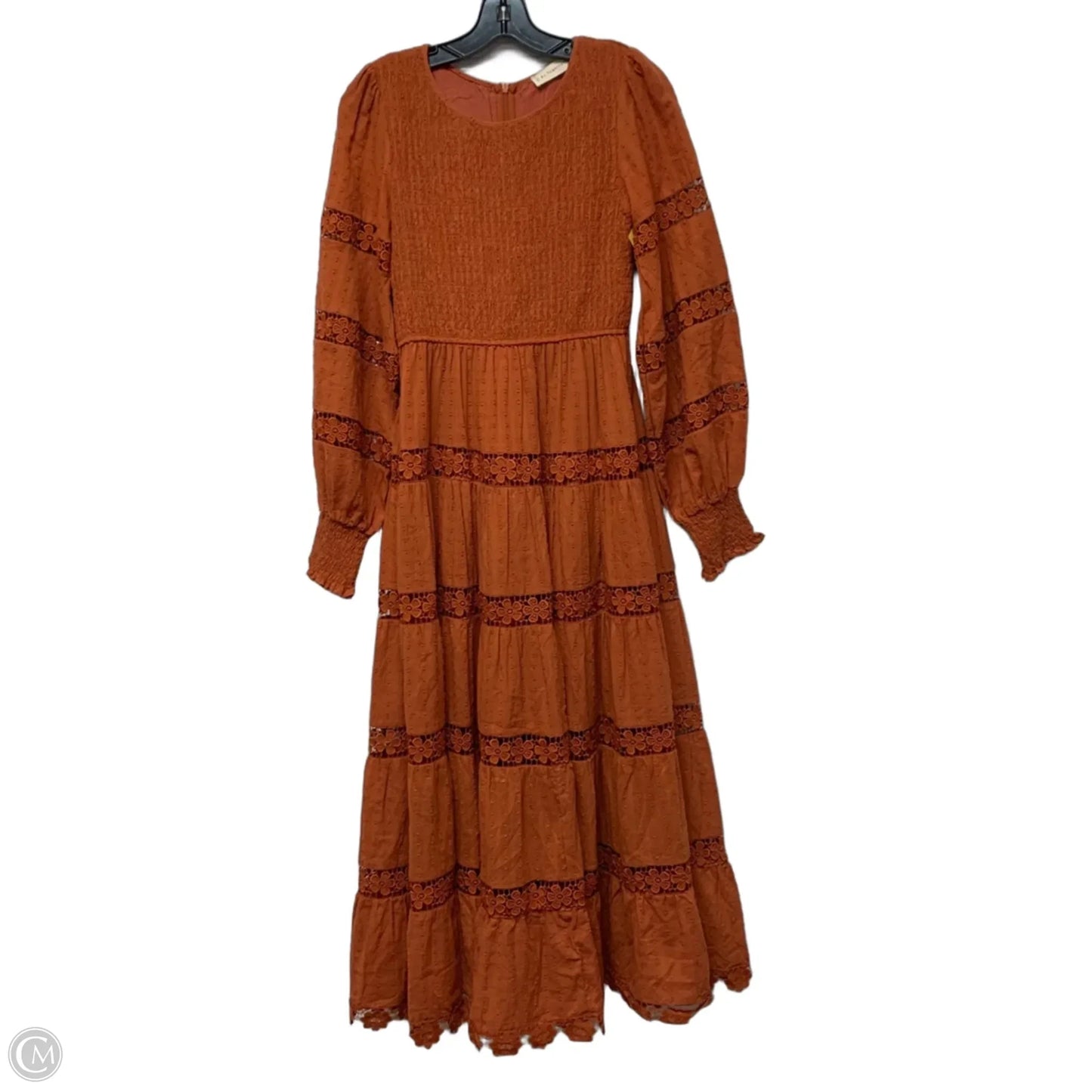 Dress Casual Maxi By By Together In Orange, Size: S