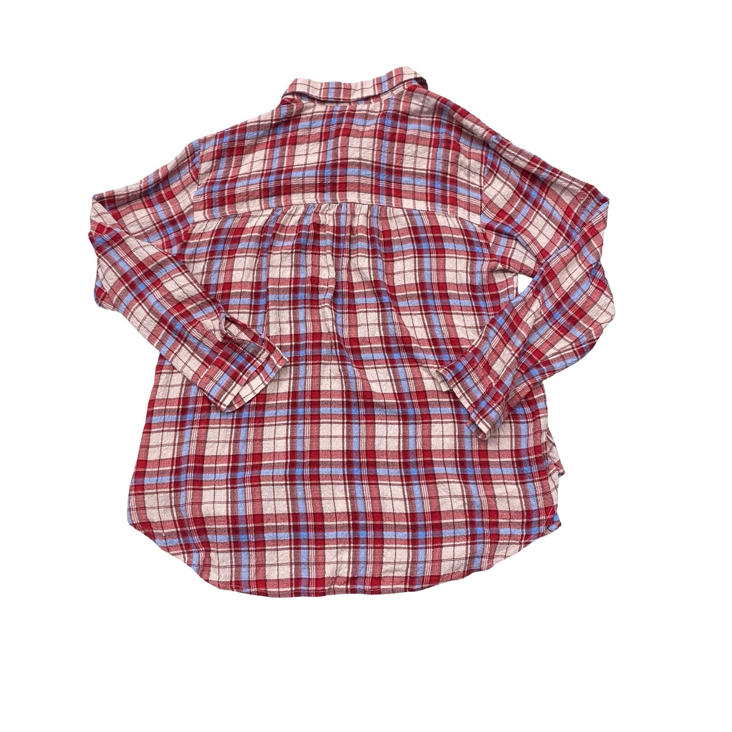 Top Ls By Pilcro In Plaid Pattern, Size:L