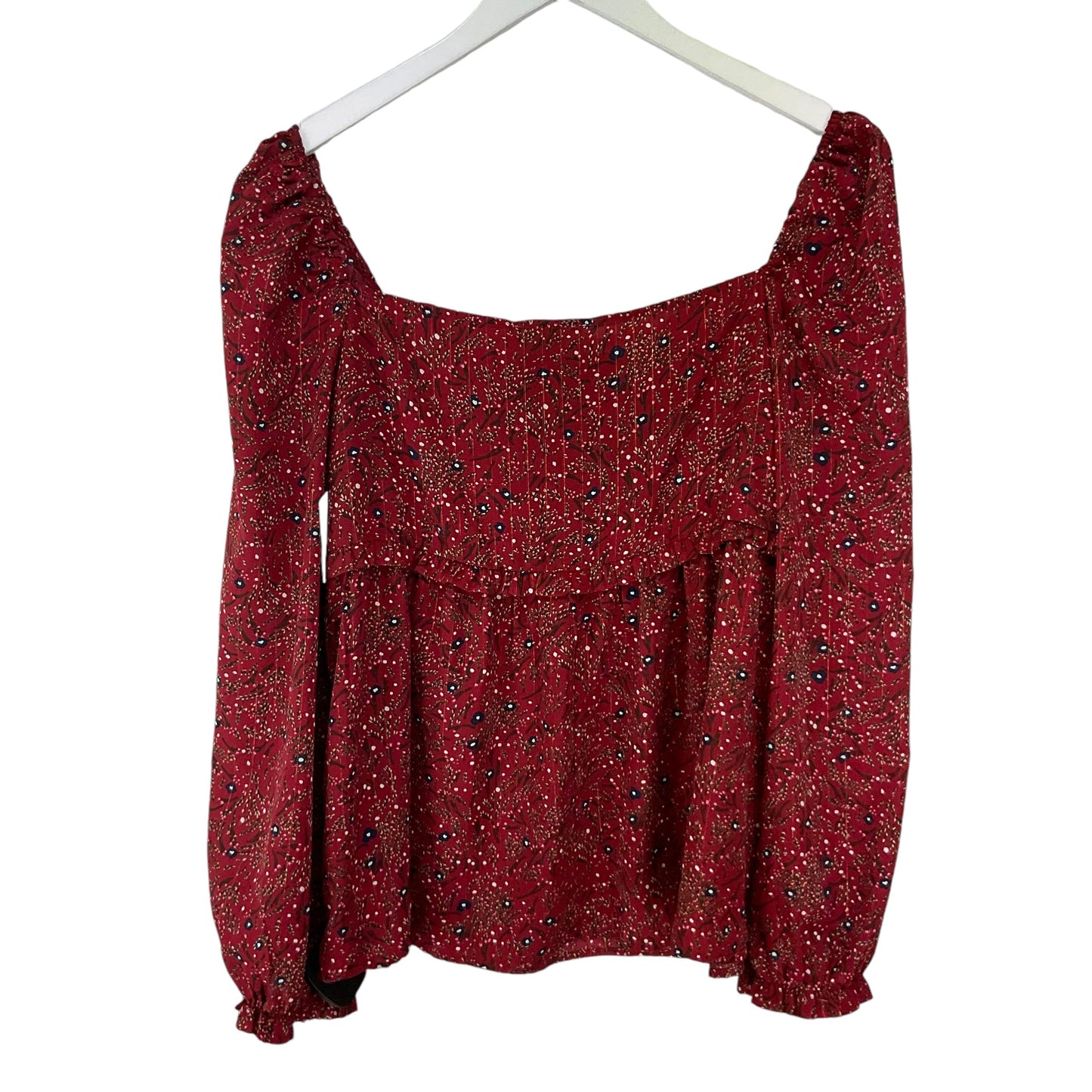 Top Long Sleeve By Umgee In Red, Size: L