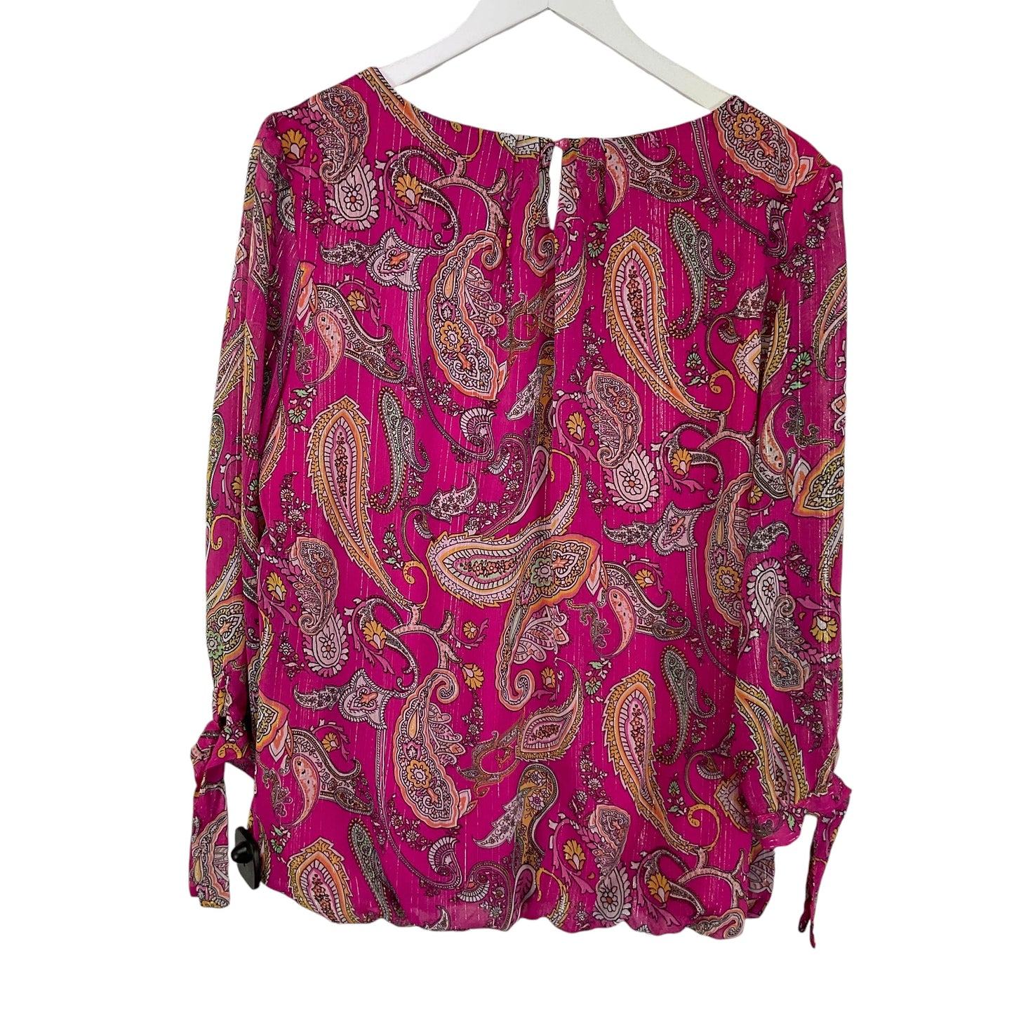 Top Long Sleeve By Clothes Mentor In Pink, Size: Xl