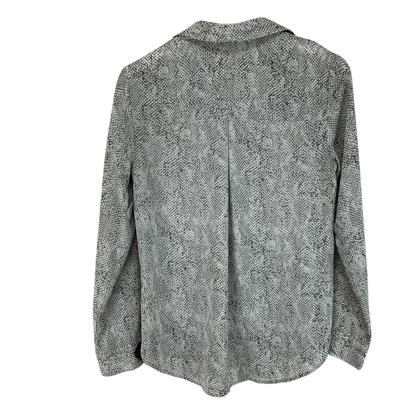 Top Long Sleeve By Ann Taylor In Snakeskin Print, Size: S