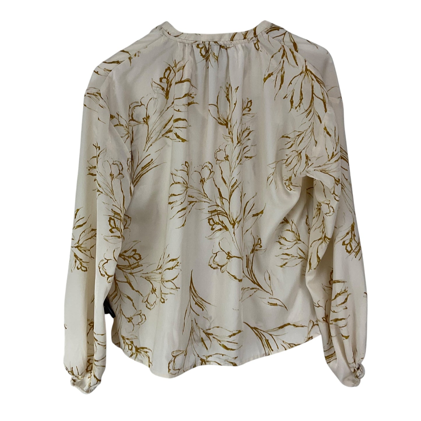 Top Long Sleeve By A New Day In Cream, Size: Xs