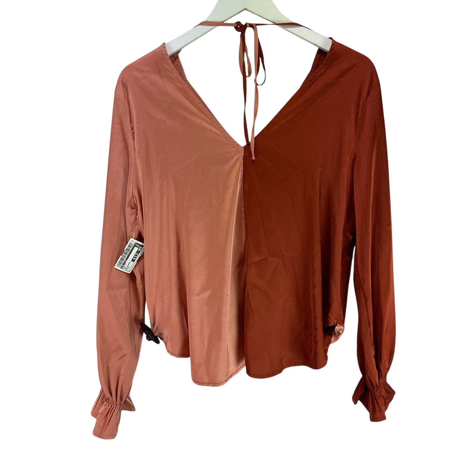 Top Long Sleeve By She + Sky In Red, Size: S