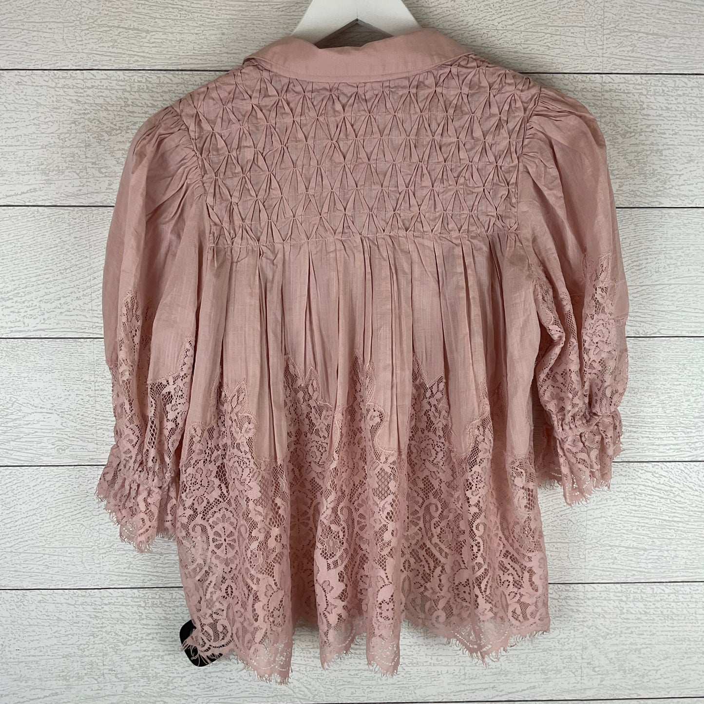 Top Short Sleeve By Anthropologie In Pink, Size: Xxs