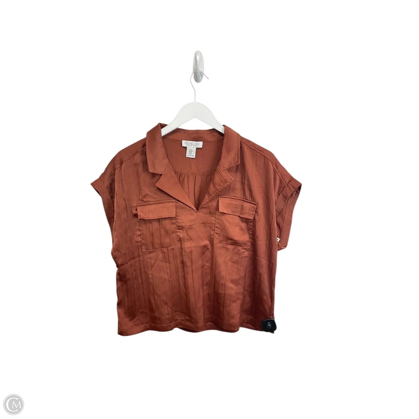 Top Short Sleeve By Rachel Zoe In Bronze, Size: M
