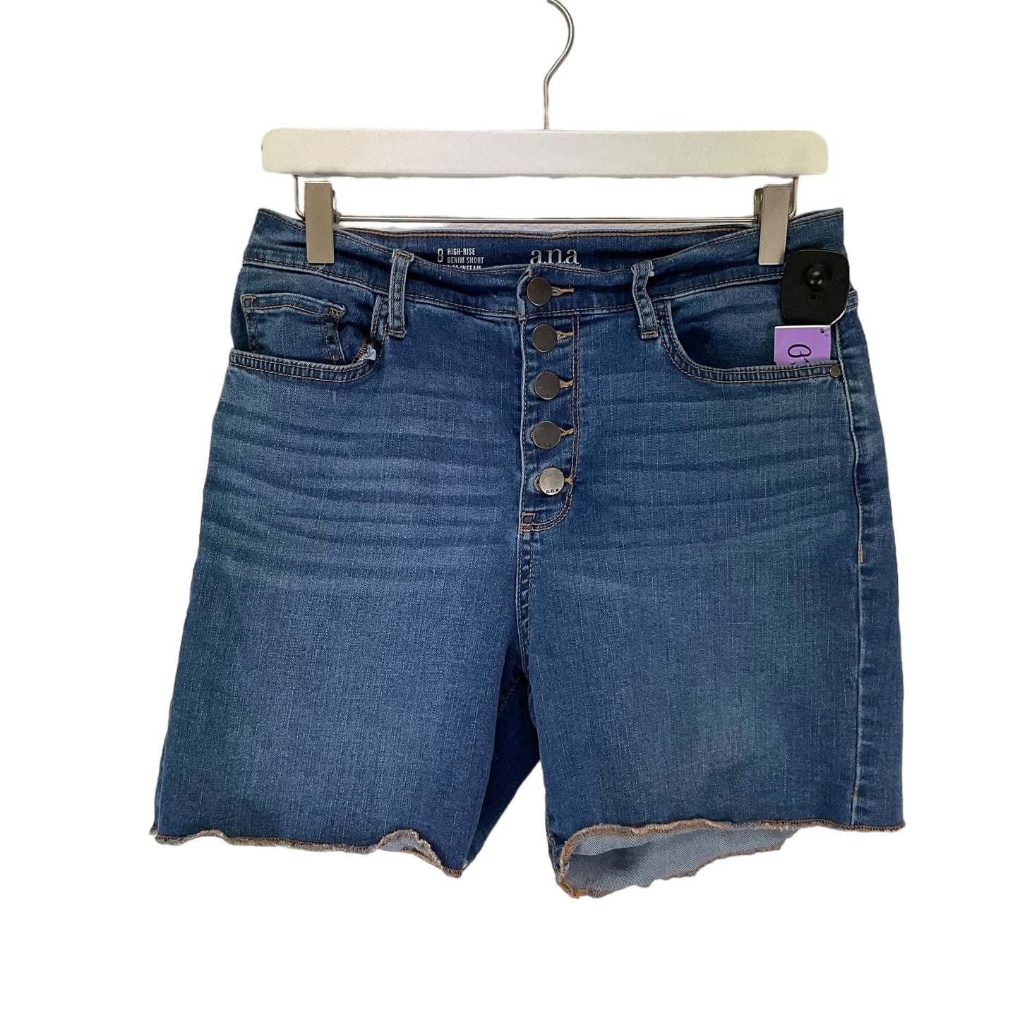 Blue Denim Shorts Ana, Size 8