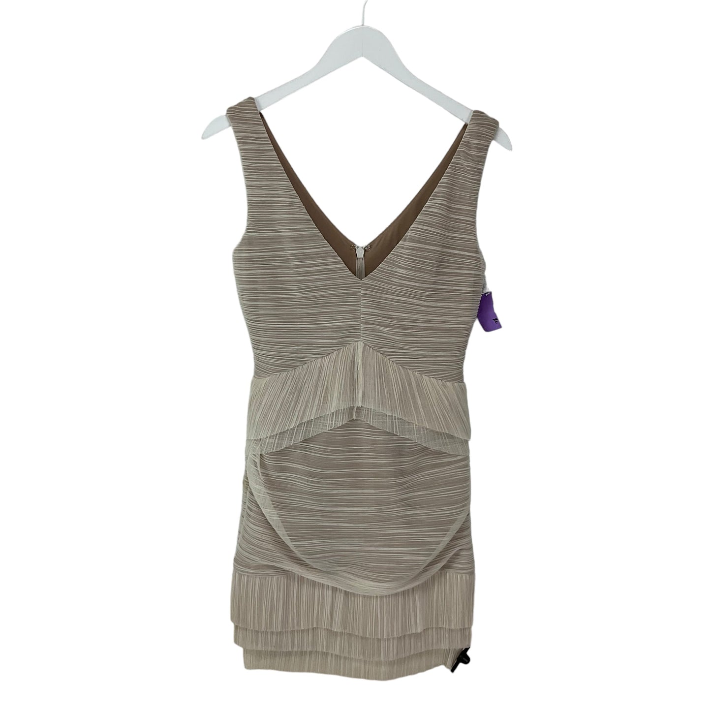 Dress Party Short By Bcbgmaxazria In Cream, Size: S