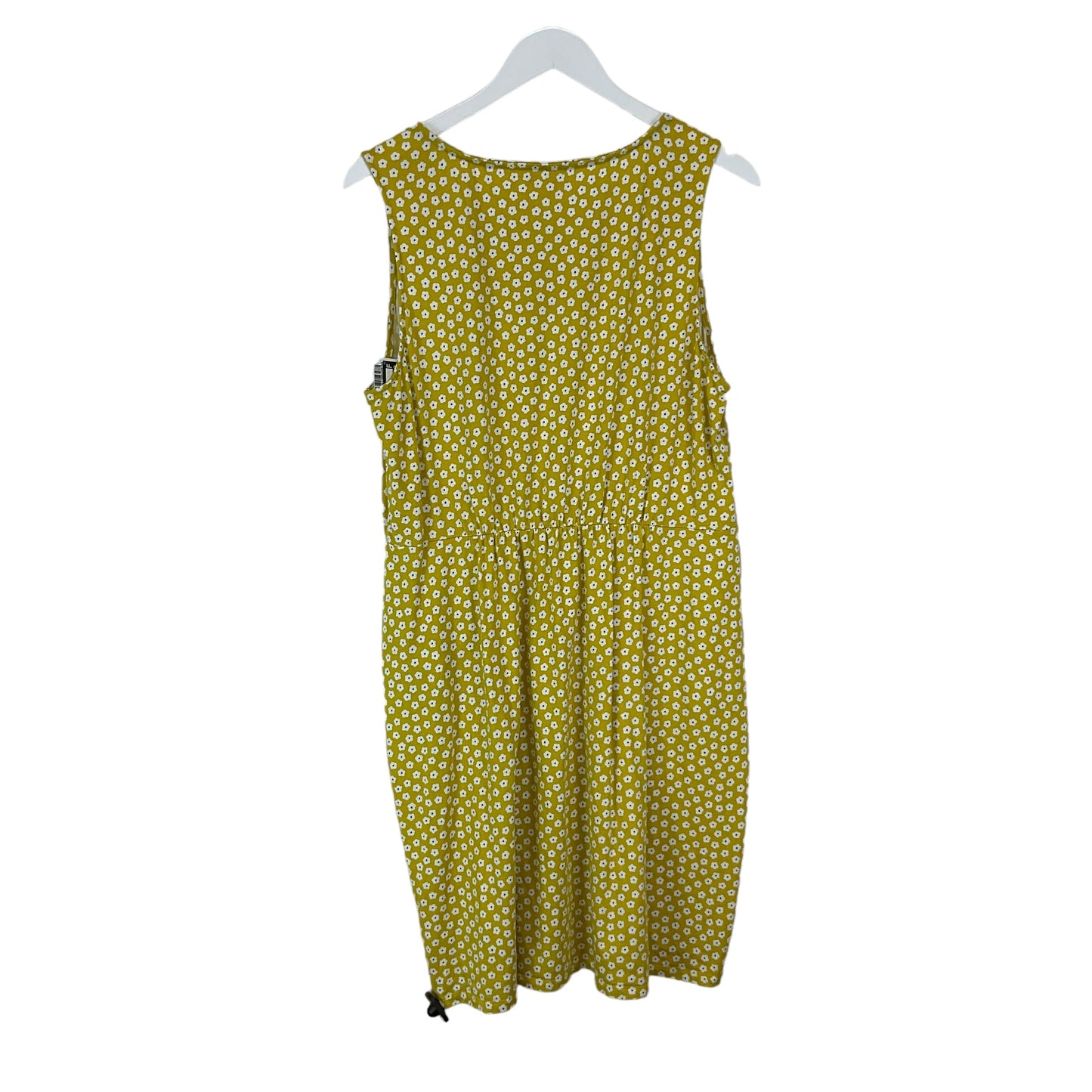 Yellow Dress Casual Midi Boden, Size 14
