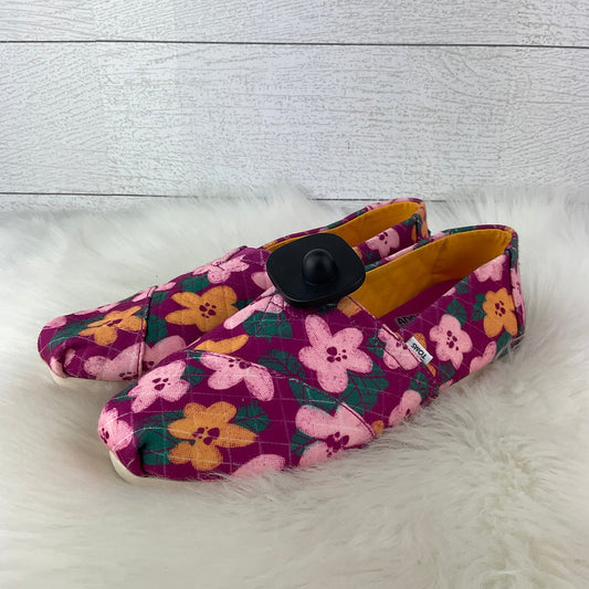 Purple Shoes Sneakers Toms, Size 7