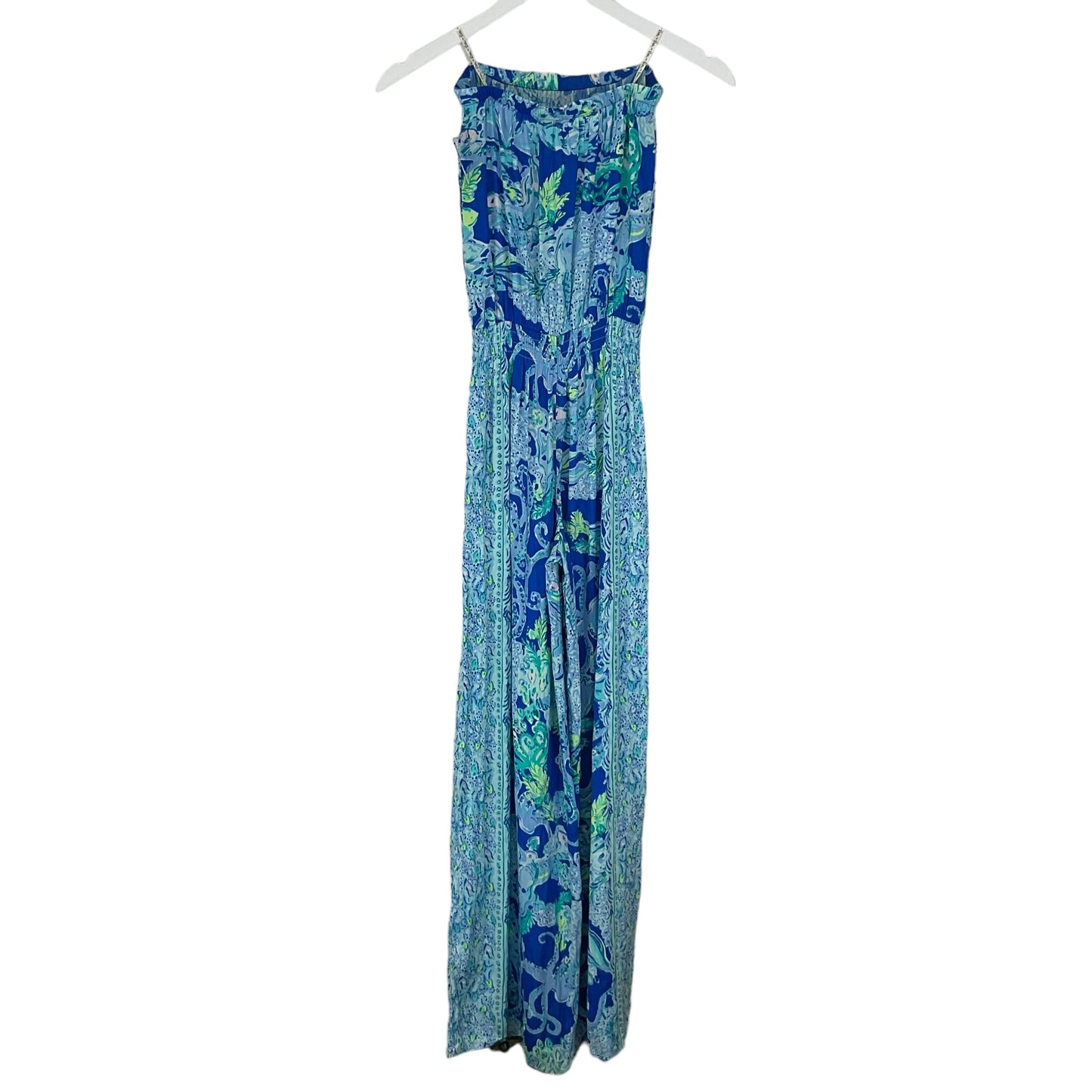 Blue & Green Jumpsuit Designer Lilly Pulitzer, Size Xs