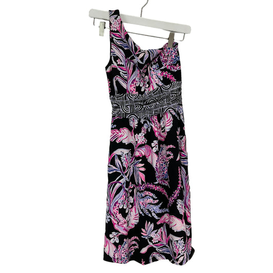 Black & Purple Dress Designer Lilly Pulitzer, Size Xs