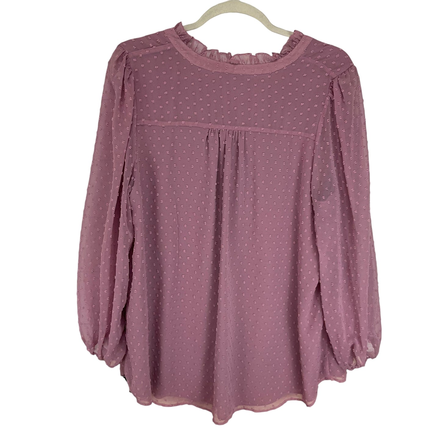 Blouse Long Sleeve By City Chic In Pink, Size: 22