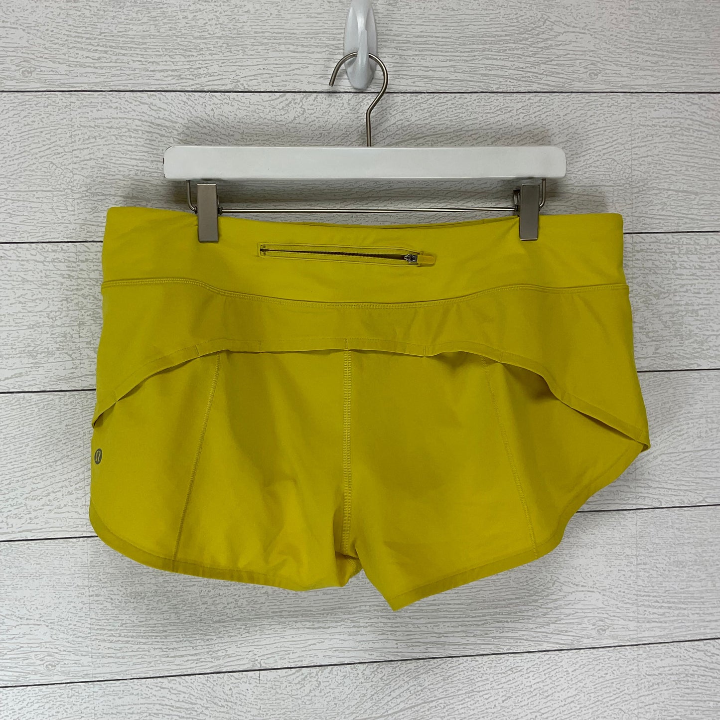 Yellow Athletic Shorts Lululemon, Size 12