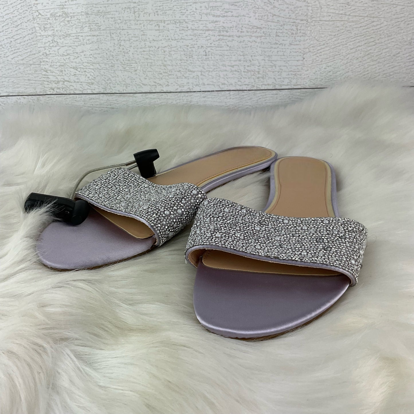 Purple Sandals Designer Badgley Mischka, Size 10