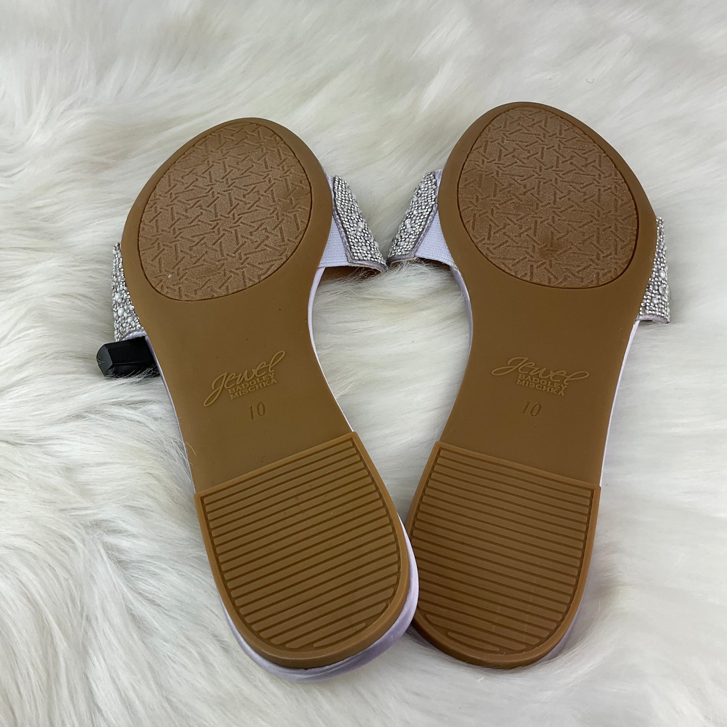 Purple Sandals Designer Badgley Mischka, Size 10