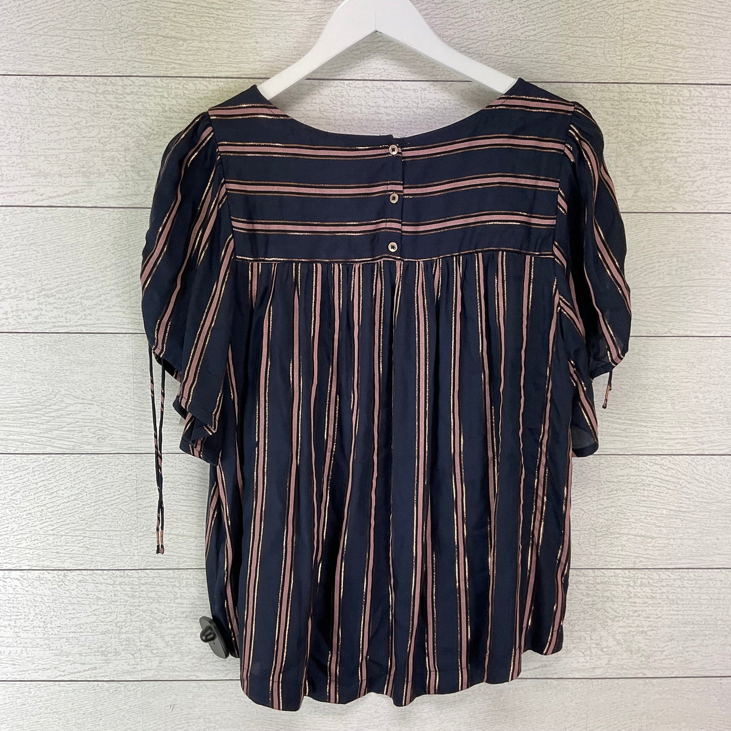 Striped Pattern Top Short Sleeve Anthropologie, Size S