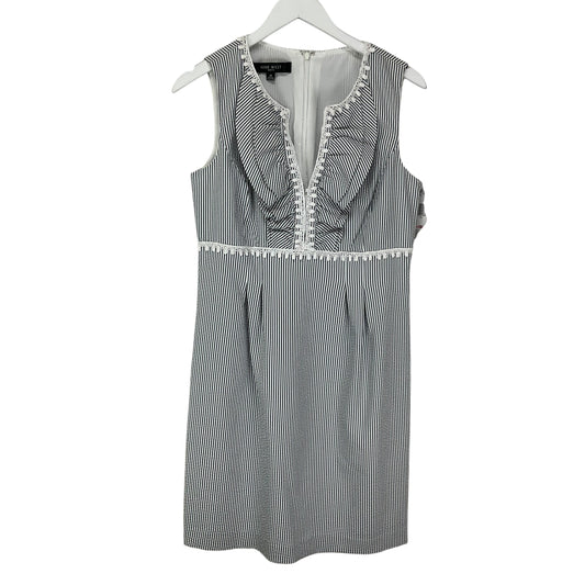 Dress Casual Midi By Nine West Apparel In Grey, Size: 10