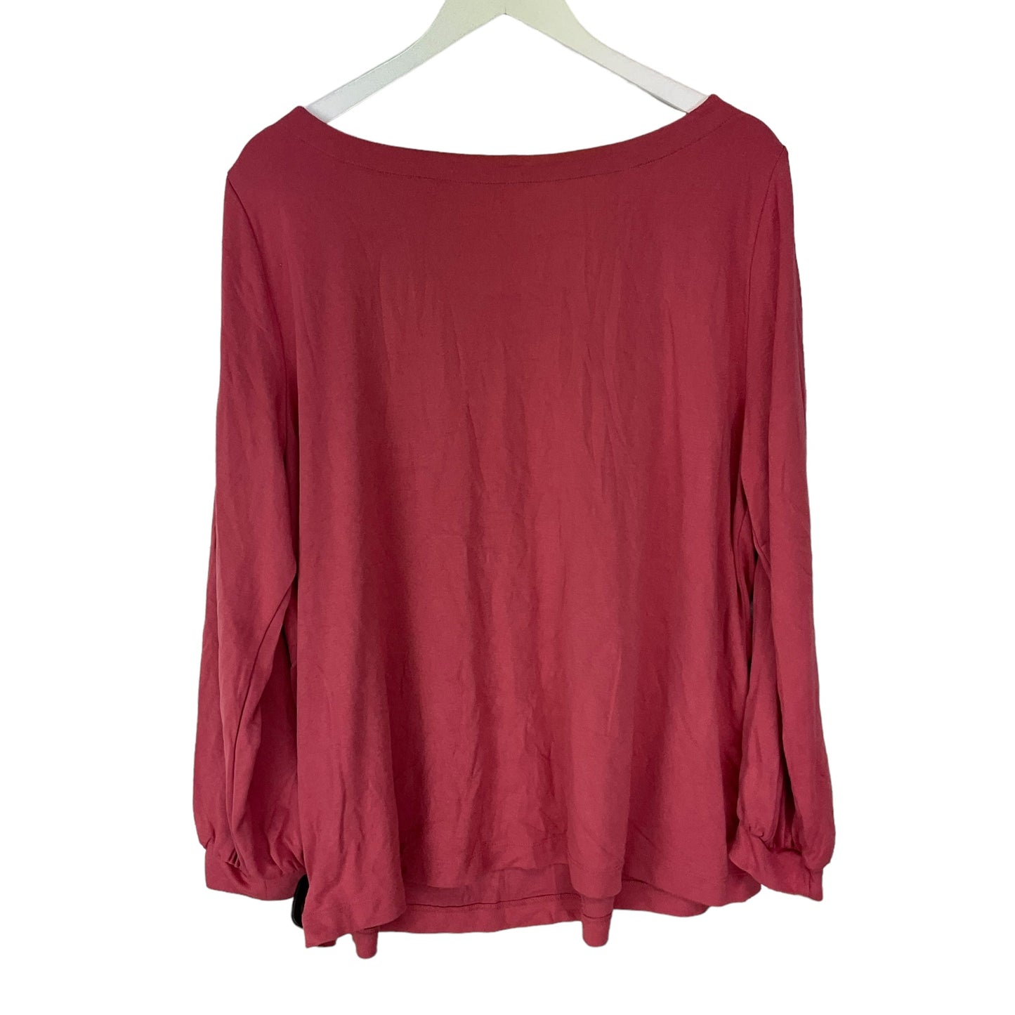 Pink Top Long Sleeve Basic Loft, Size 20